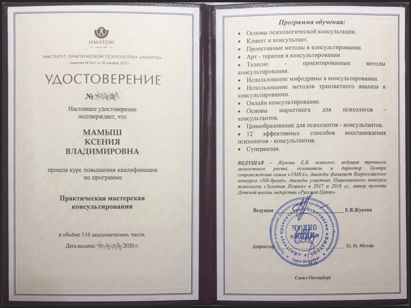Practical counselling certificate